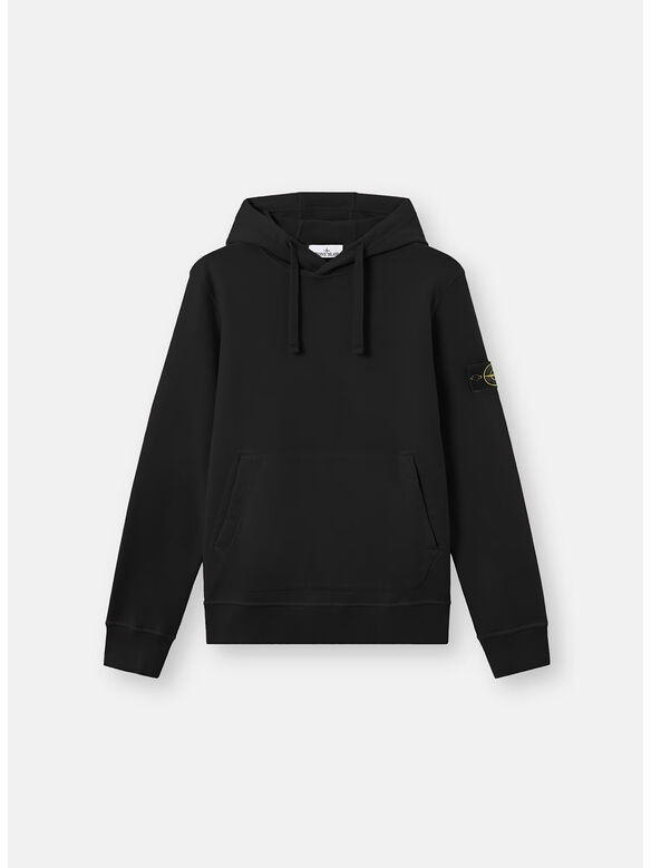 FELPA HOODIE ORGANIC COTTON, V0029 BLACK, medium