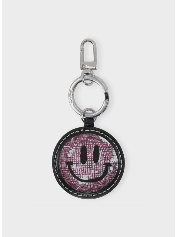 PORTACHIAVI BANNER SMILEY, 099 BLACK, medium