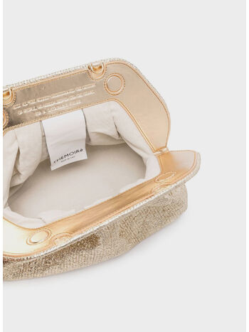 BORSA TIA CRUMPLED LAMINATED, GOLD, small