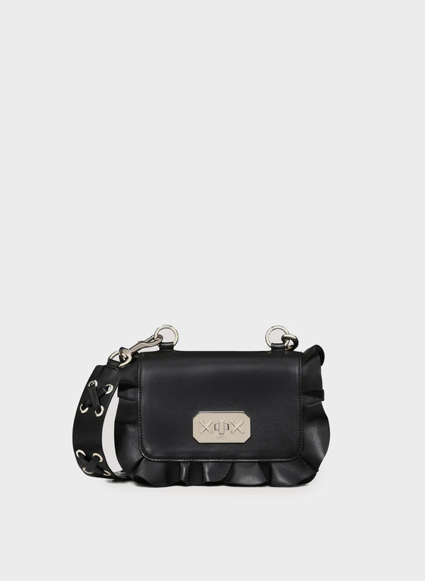 ROCK RUFFLES BORSA A TRACOLLA, 0NONERO, large