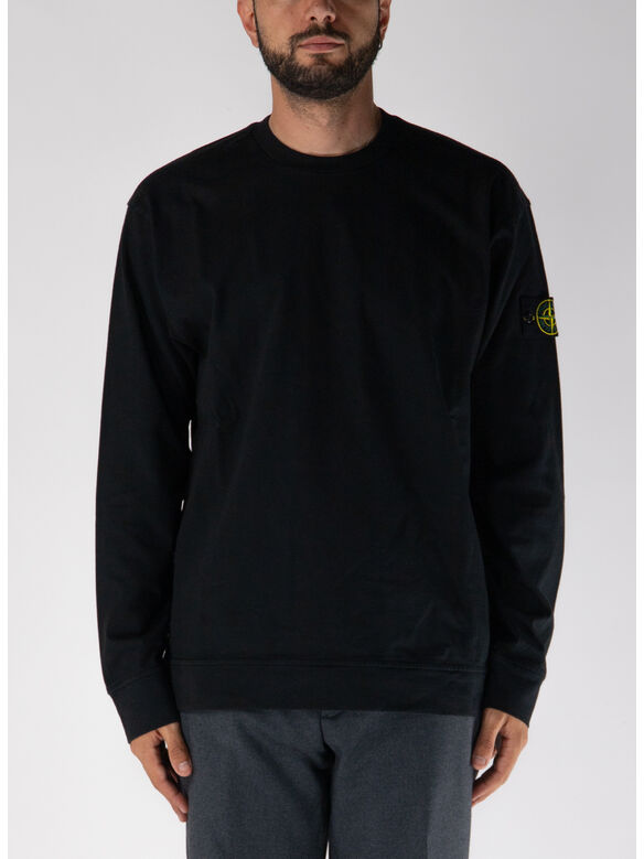 FELPA GIROCOLLO HEAVY COTTON JERSEY, V0029 BLACK, medium