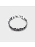 BRACCIALE 6-T FLAT BRAIDED BRACELET, SILVER, thumb