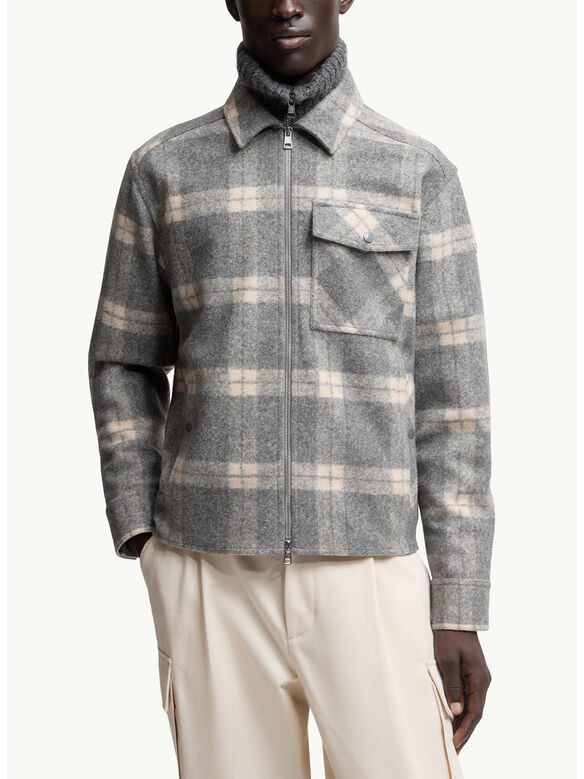 GIACCA A CAMICIA A MANICHE LUNGHE IN TARTAN, F09, medium