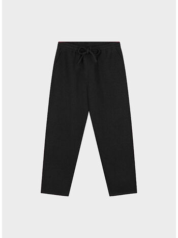 PANTALONE BOILED WOOL, 1 BLACK, small