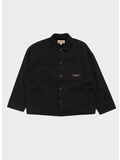 CANVAS WORK OVERSHIRT, 0001 BLACK, thumb