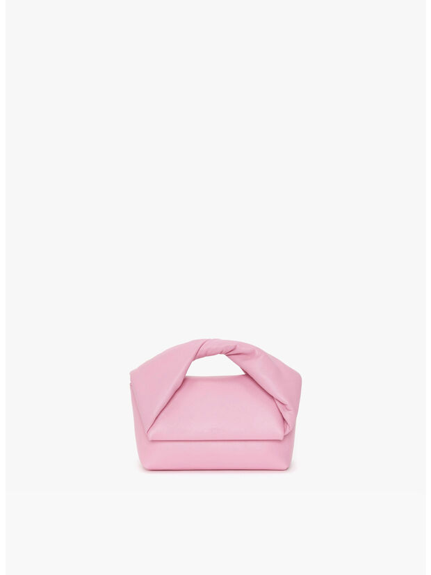 BORSA IN PELLE TWISTER MIDI, 300 PINK, large