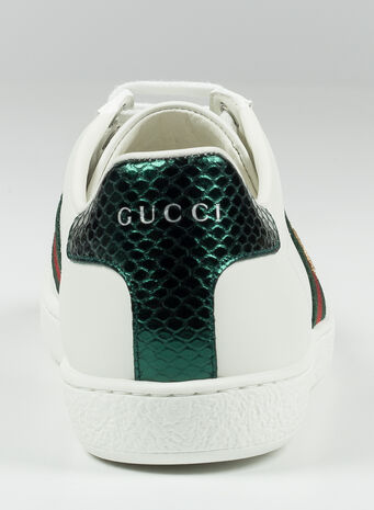 SNEAKER ACE IN PELLE, 9064BIAVRVRFLAME, small