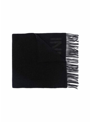 SCIARPA A FRANGE, 099 BLACK, small