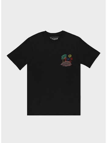 T-SHIRT LA COLLINE AUX FLEURS, BLACK, small