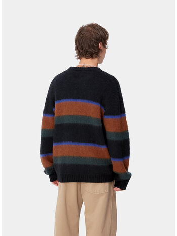 MAGLIONE MERTON, 2C8XX SUNDLING STRIPE/DEEP  H BROWN, small