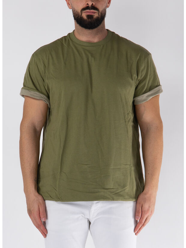 T-SHIRT FLIP JERSEY, A326A411432A ARMY/SHROO0, large