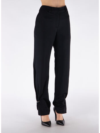 PANTALONE RING DETAIL, 999 BLACK, small
