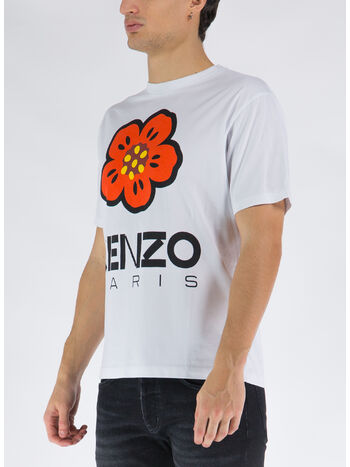 T-SHIRT BOKE FLOWER, 01 BIANCO, small