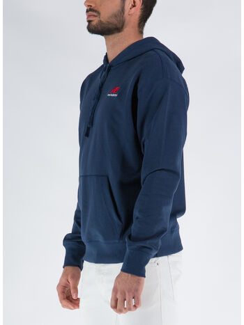 FELPA UNI-SSENTIALS HOODIE UNISEX, NGO NATURAL INDIGO, small