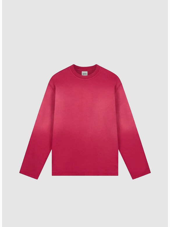 T-SHIRT FADEOUT LONGSLEEVE, 602 BORDEAUX, medium