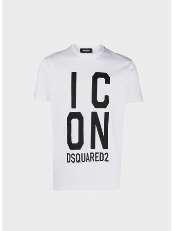 T-SHIRT ICON DSQUARED COOL FIT, 100 WHITE, small