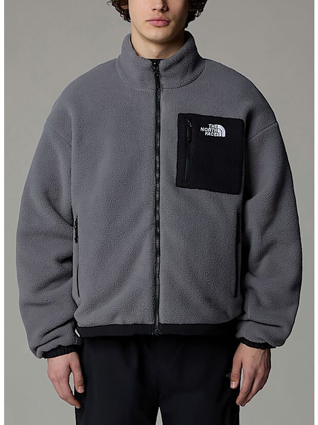GIACCA IN PILE REVERSIBILE YUMIORI, WOO1 TNF BLACK/SMKED PEARL, large