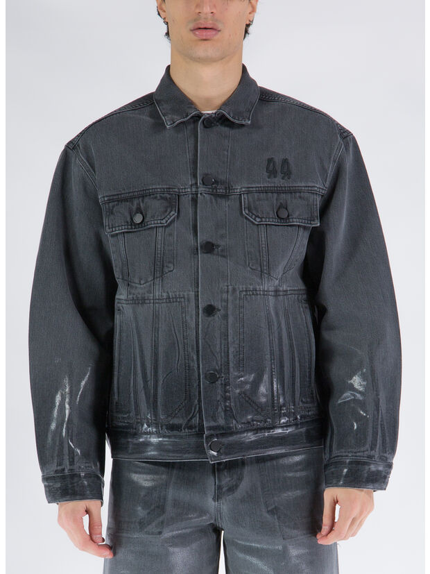 44 LABEL GIACCA 44PHANTOM DENIM Black Man | Susi