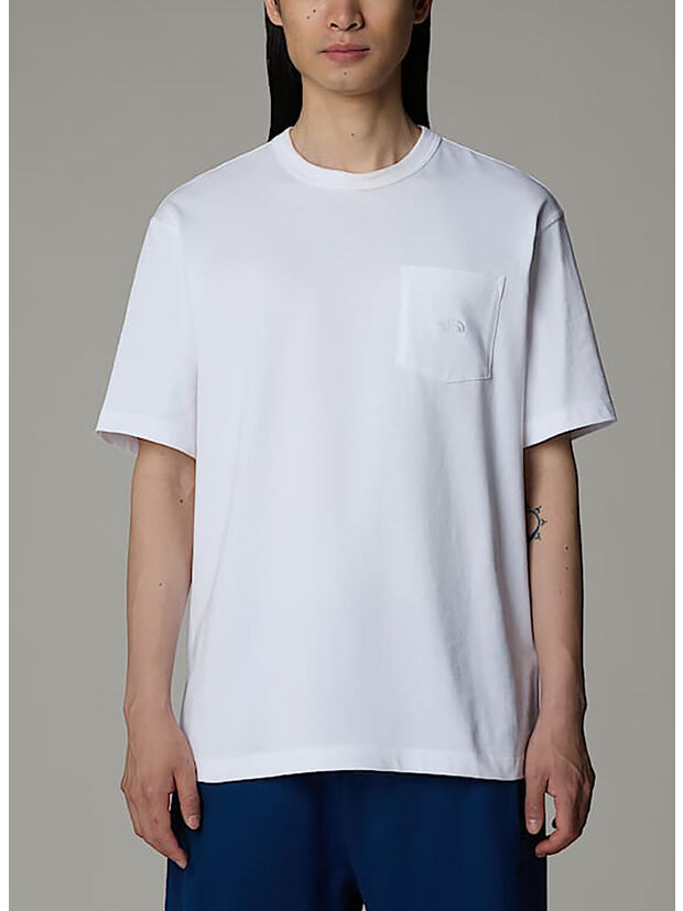 T-SHIRT DOME RELAXED POCKET, FN41 TNF WHITE, large