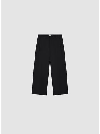 PANTALONE WOOL PLEAD, 1 BLACK, small