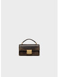 BORSA A MANO VENEZIA IN PELLE PALMELLATO SMALL, 55357 TESTA DI MORO, thumb