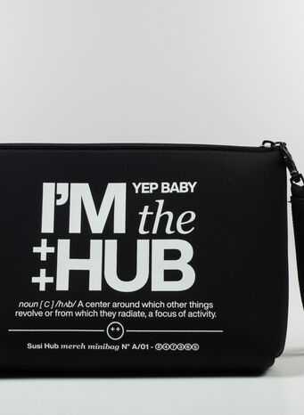 POCHETTE I'M THE HUB, BLACKWHITE, small