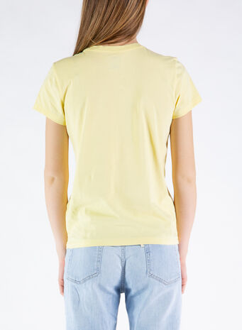 T-SHIRT BASIC LOGO, 044WICKETYELLOW, small