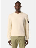 MAGLIONE RIBBED SOFT COTTON, V0093 IVORY, thumb