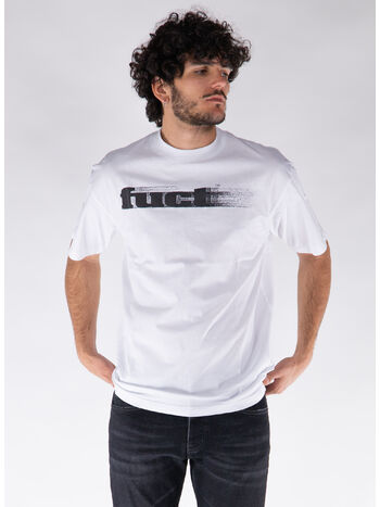 T-SHIRT OG BLURRED LOGO TEE, WTH0001 WHITE, small