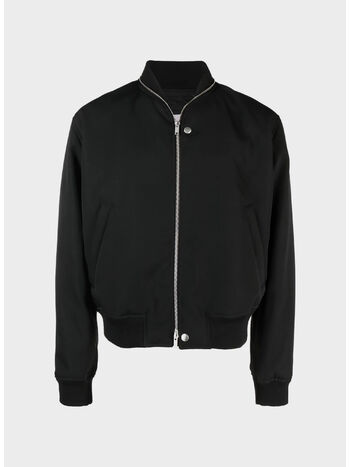 GIUBBOTTO BOMBER JACKET REGULAR FIT FULLY I23, 001 BLACK, small