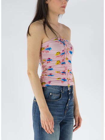 TOP CON SCOLLO A BALZE IN RETE, SWEETLILAC, small