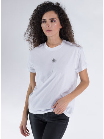 T-SHIRT CRYSTAL MINI STAR EMBROIDERY, 9000, small
