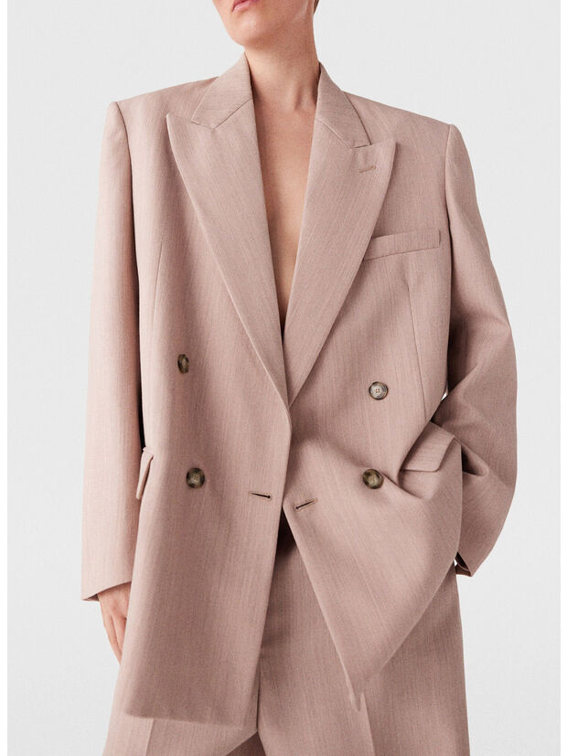 GIACCA BLAZER OVERSIZED, 5762 DUSTY PINK, large