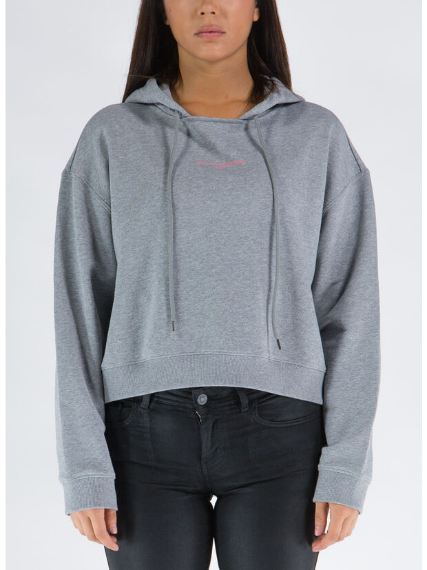 FELPA STELLA 2001 PRINT CON CAPPUCCIO, , large