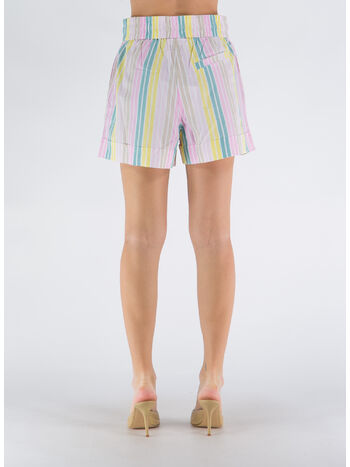 SHORTS STRIPE COTTON, 999 MULTICOLOR, small