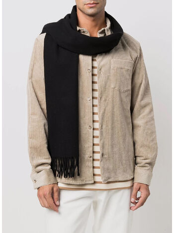 SCIARPA ECHARPE AMBROISE BRODEE, LZZ  BLACK, small