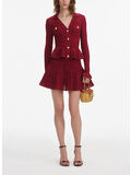 ABITO MINI BURGUNDY POINTELLE KNIT, BURGUNDY, thumb