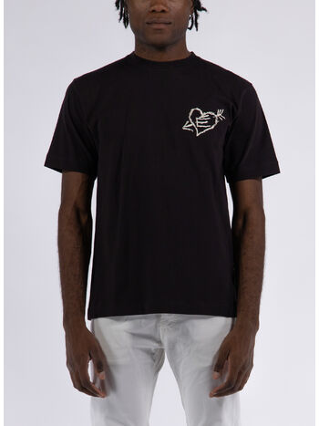 T-SHIRT WONDER SMALL GRAFFITI, DK BROWN, small