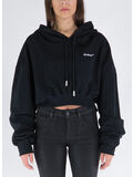 FELPA FOR ALL HELV CROP CON CAPPUCCIO, 1001 BLACK WHIT, thumb