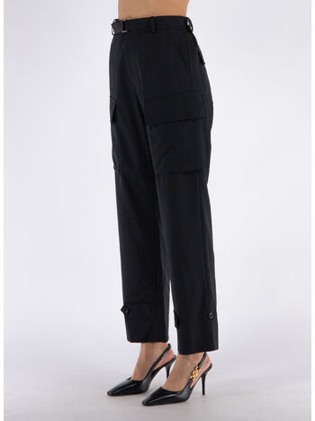 PANTALONE SUITING, 001 BLACK, small