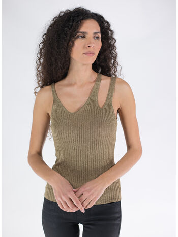 TOP SAGA METALLIC RIB CUT OUT, MARIGOLD, small