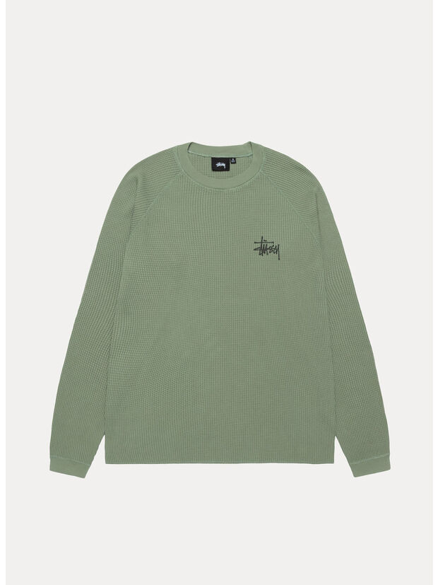 MAGLIONE GIROCOLLO RAGLAN BASIC THERMAL, 1059 SAGE, large