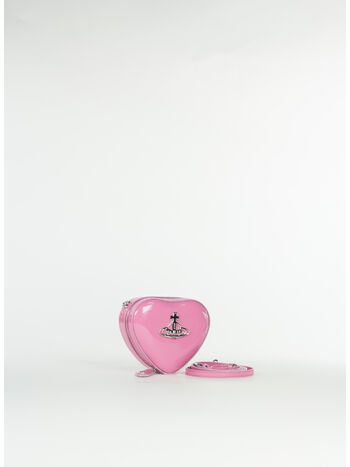 BORSA SHINY MINI HEART, G406  PINK, small