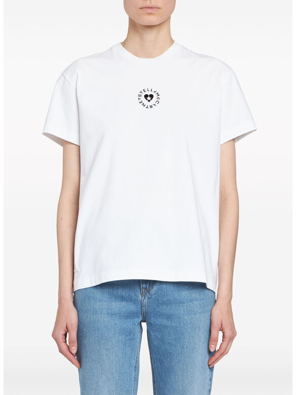 T-SHIRT LOVESTRUCK LOGO, 9000 PURE WHITE, medium