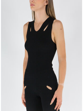 TANK DOUBLE SLIT, BLACK/BLACK, small