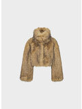 JACKET FAUX FUR CROP, 1753 Nougat, thumb