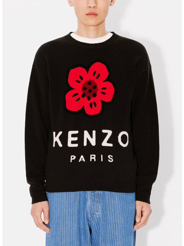 MAGLIONE GIROCOLLO BOKE FLOWER, , large