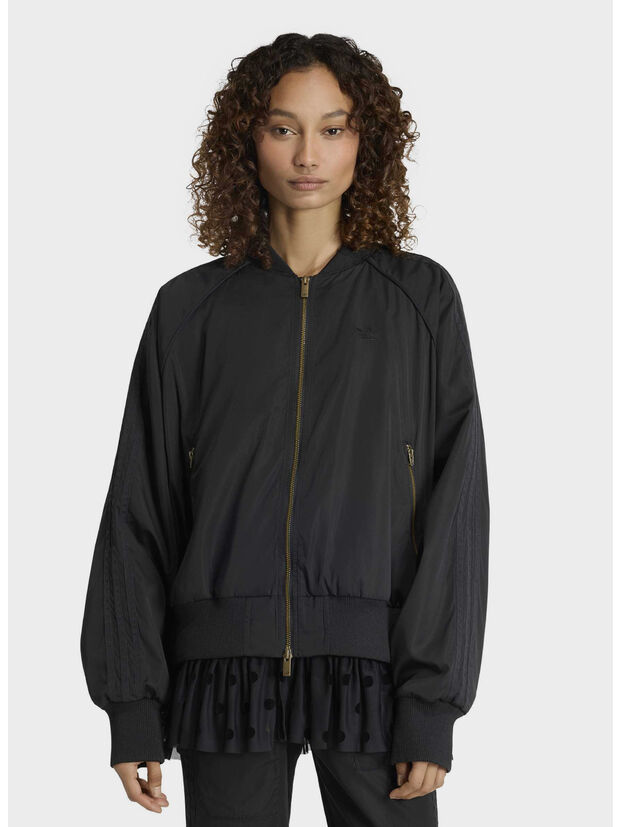 GIACCA LAYERED BOMBER, BLACK, large