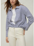 CAMICIA OVERSIZE IN POPELINE, 005 BASTONETTO, thumb