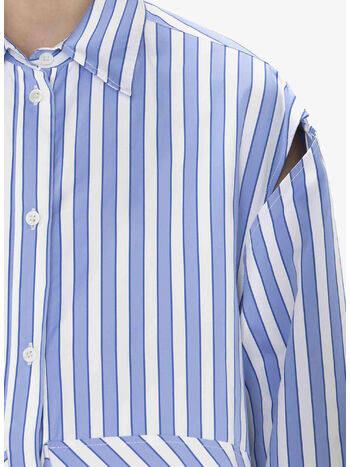 CAMICIA PEPLUM, 856 BLUE WHITE, small
